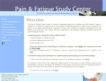 Tablet Screenshot of painandfatigue.com